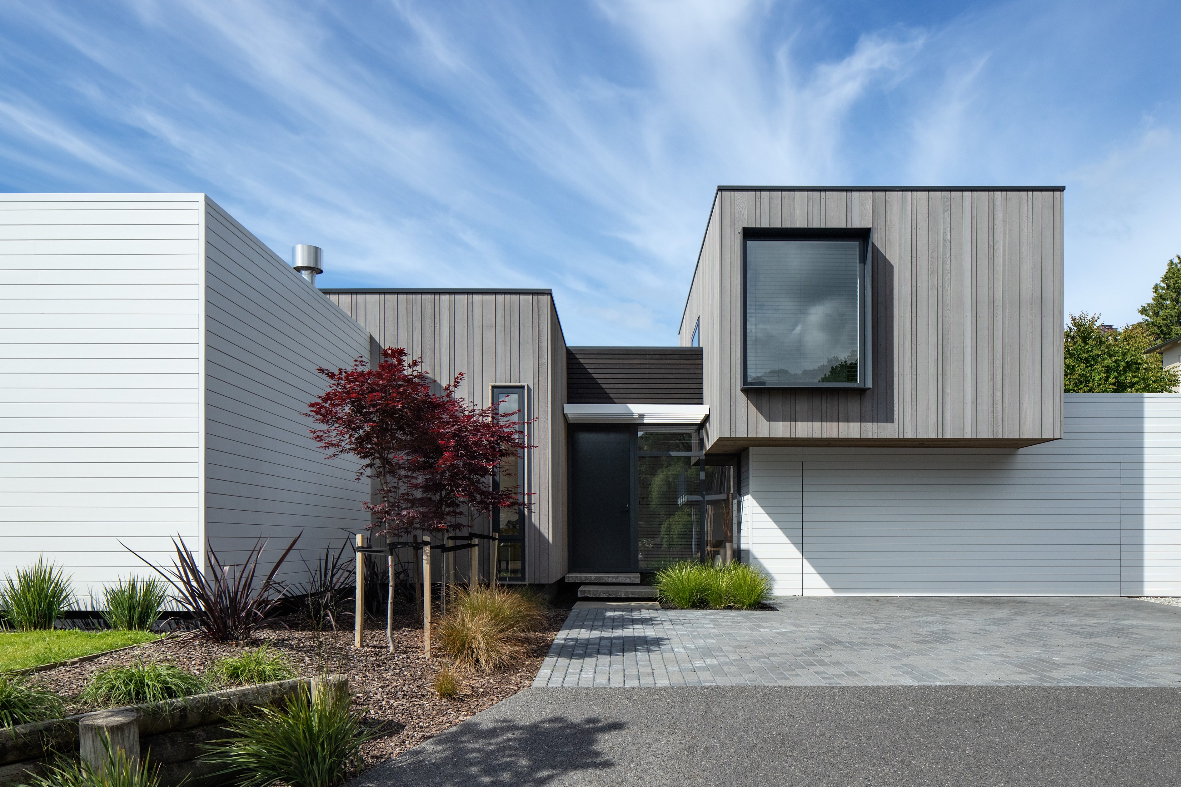 Exterior of a modern Christchurch home